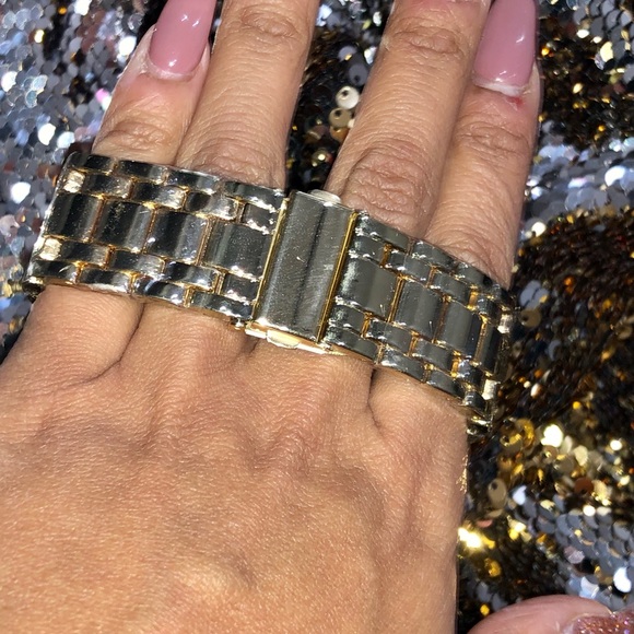 Real Diamond mens watch best gift for all occasions not CZ not fake huge sale! - Picture 4 of 7